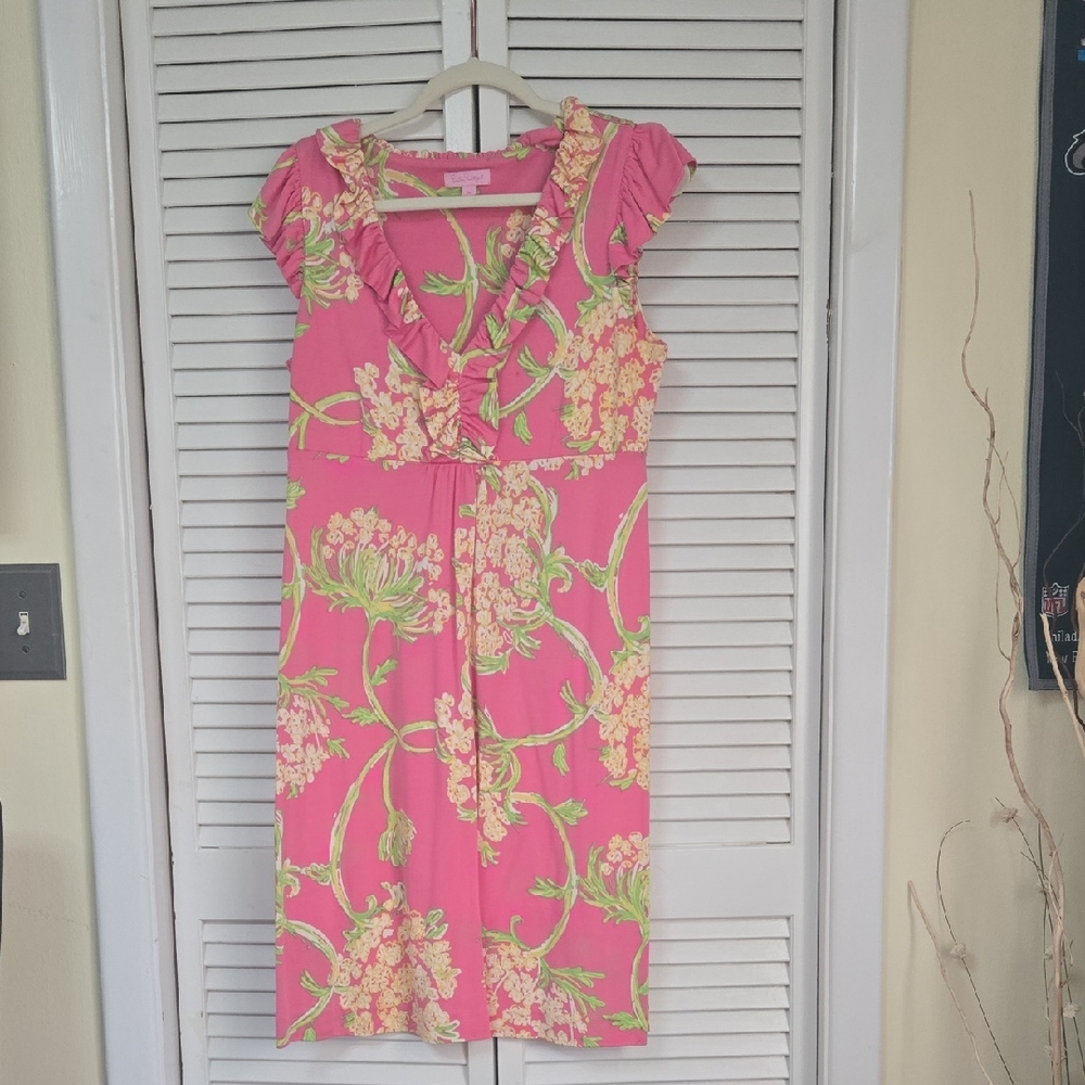 Lilly Pulitzer Pink and Green Dress